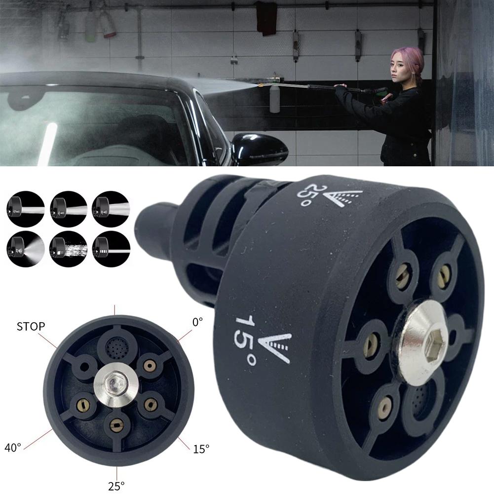 6 In 1 Multi-functional Garden Sprinklers Nozzle Adjustable Cleaning Nozzles 1/4" High Pressure Cordless Cleaning Machine Nozzle