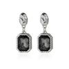 Geometric Square Zircon Necklace Set Cool Bead Chain for Women