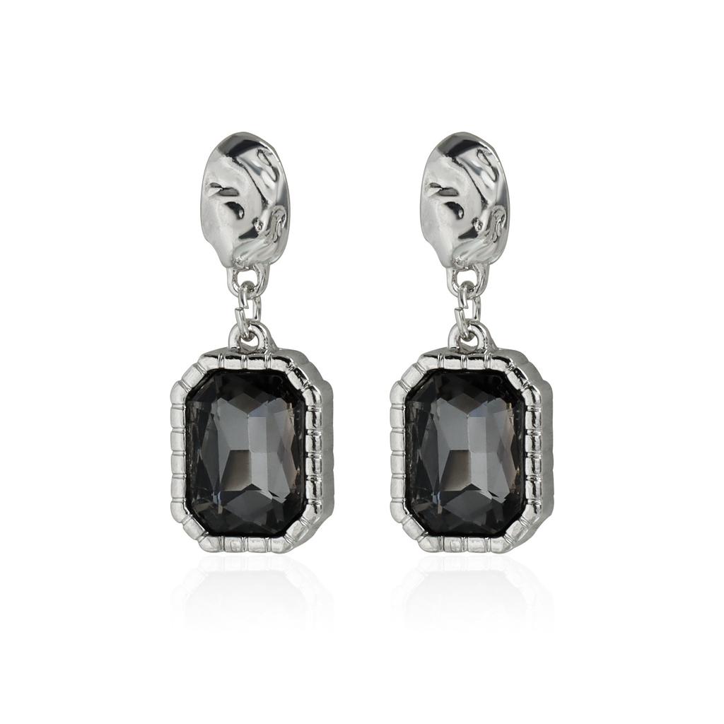 Geometric Square Zircon Necklace Set Cool Bead Chain for Women
