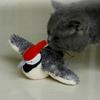Flying Bird Cat Toy Interactive Bird Cat Toy Touch Activated Chirping Simulated Rechargeable Plush For Training Enrichment
