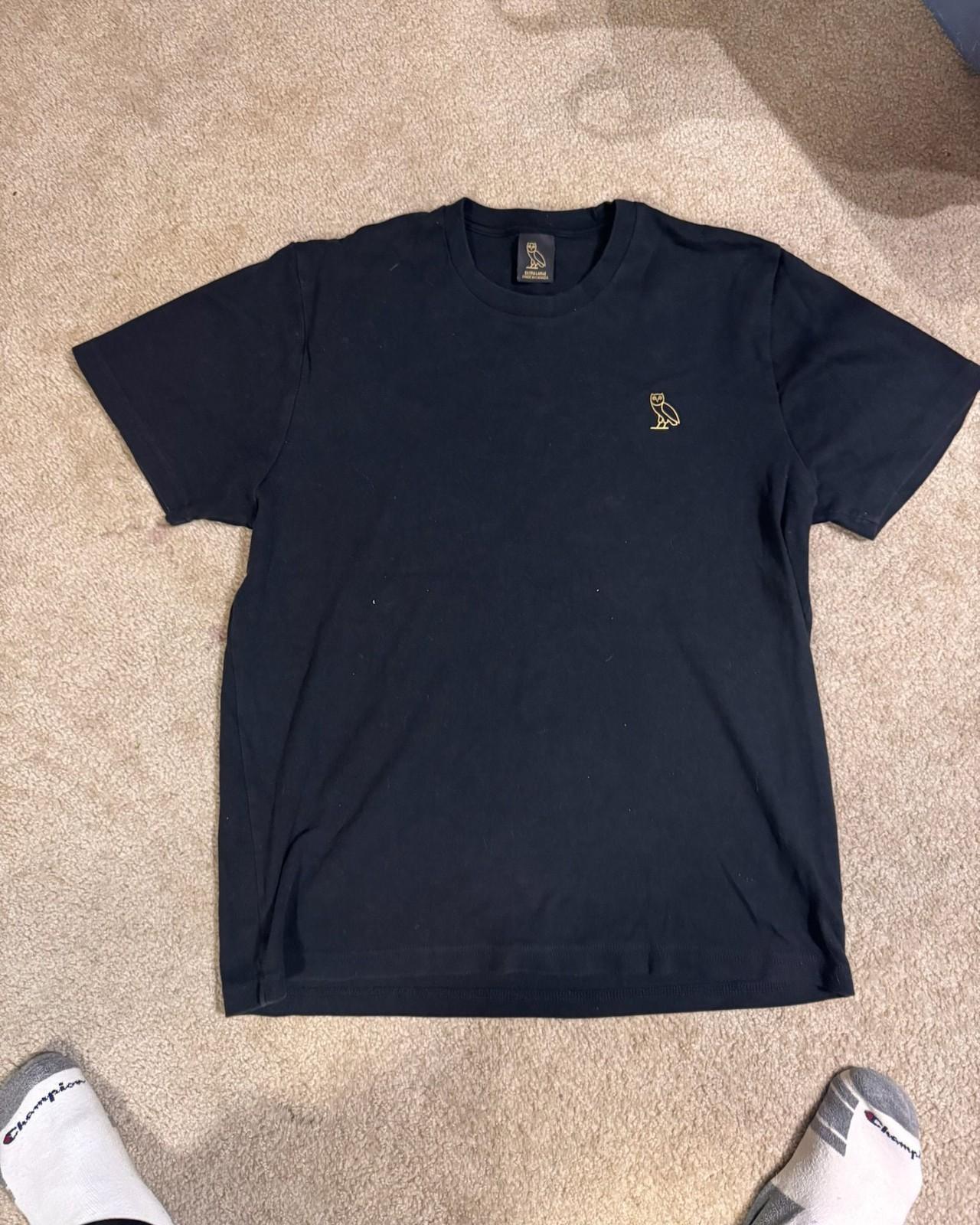 OVO Essentials Small Owl Logo T- - Black Unisex T-Shirt XXXL