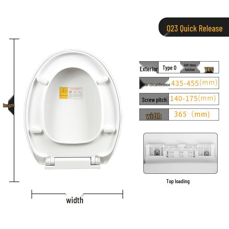 MDNG O-Shape Soft-Close Quick-Release Toilet Seat
