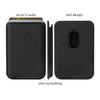 Busines Sle Minimalist Leather for MagSafe Phone Case for IPhone 17 Pro Max 16 15 14 13 Card Bag Wallet Charge Protect Cover Bla