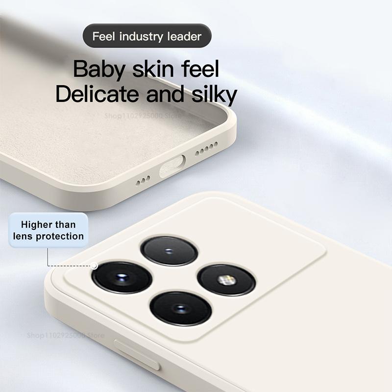 Pro Poco X6 Pro Pouzdro Tekuté Silikonové Pouzdro na Telefon Pro Xiaomi Poco X6 Pro 5G Měkký Kryt