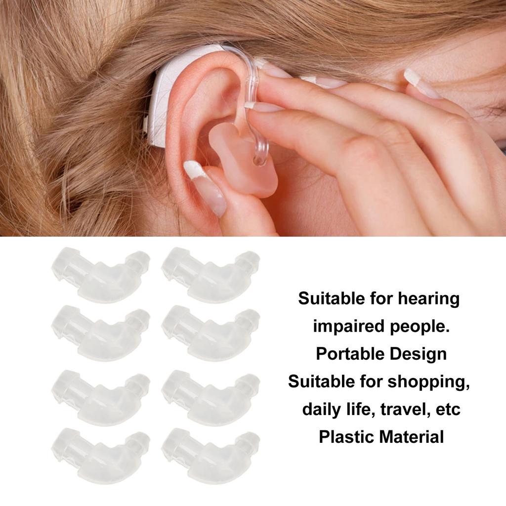 30pcs Hearing Amplifier Tubing Adaptor Earplug Connector Replacement Accessories for BTE Hearing Amplifier