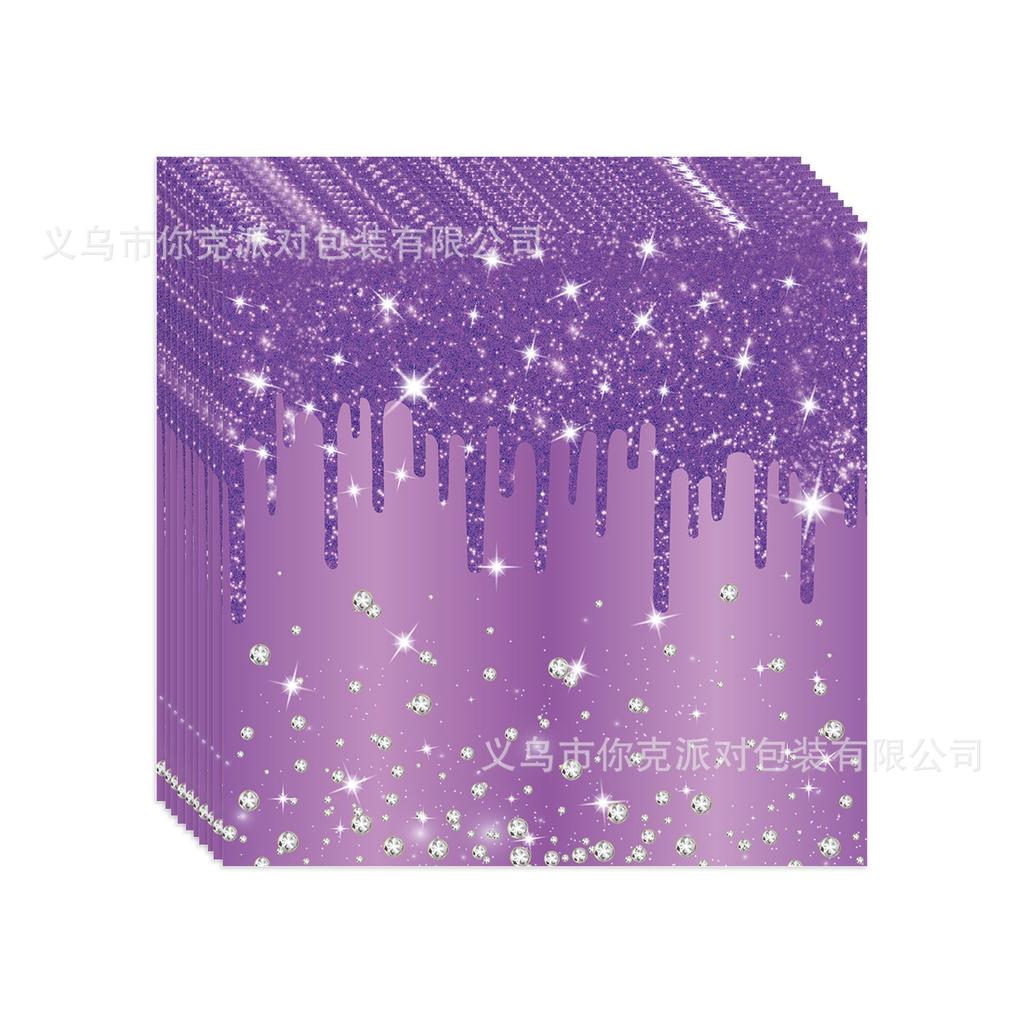 Platinum First Birthday Theme Paper Plates, Disposable Paper Cups, Tissues, Tablecloths, Birthday Party Theme Scene Decoration