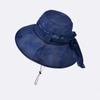 Fisherman Hat for Women In Spring and Summer Fashion Versatile Sunshade and Sunscreen Breathable Show Small Face Sunhat Ribbon Bow Sunhat