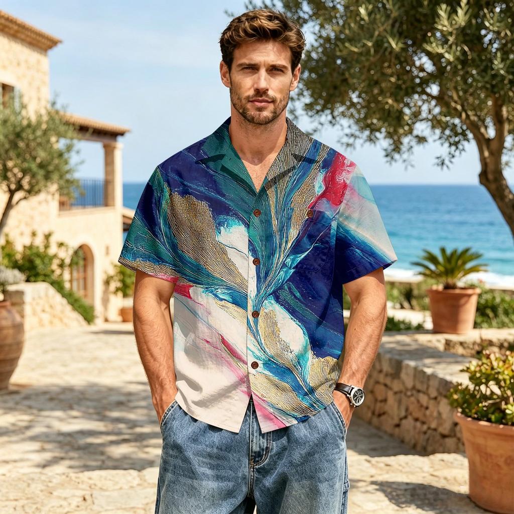 Mens Shirts Casual Button Down Shirt Men Short Sleeve Polo Shirts for Men Golf Shirts for Men Henley Shirts for Men