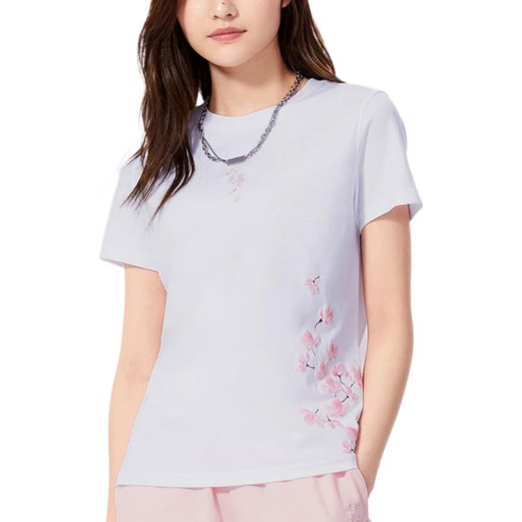 Li Ning Sports Fashion Collection T Shirt Women's White AHSS914-1