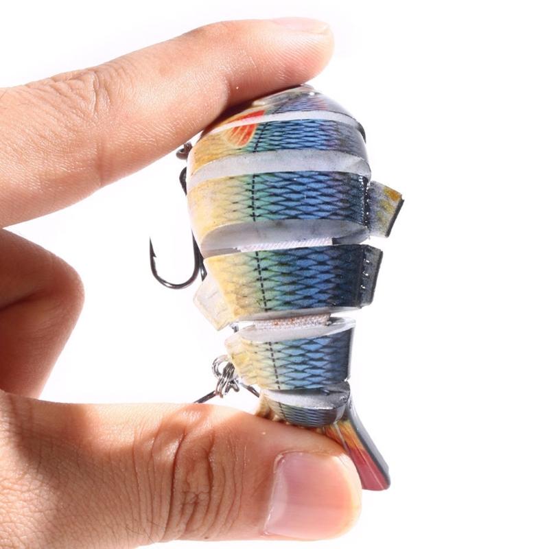 Mehrgelenkige Crankbaits 6 Segmente Hartköder Forellenköder Swimbait Minnow Angelköder Wobbler Angelausrüstung