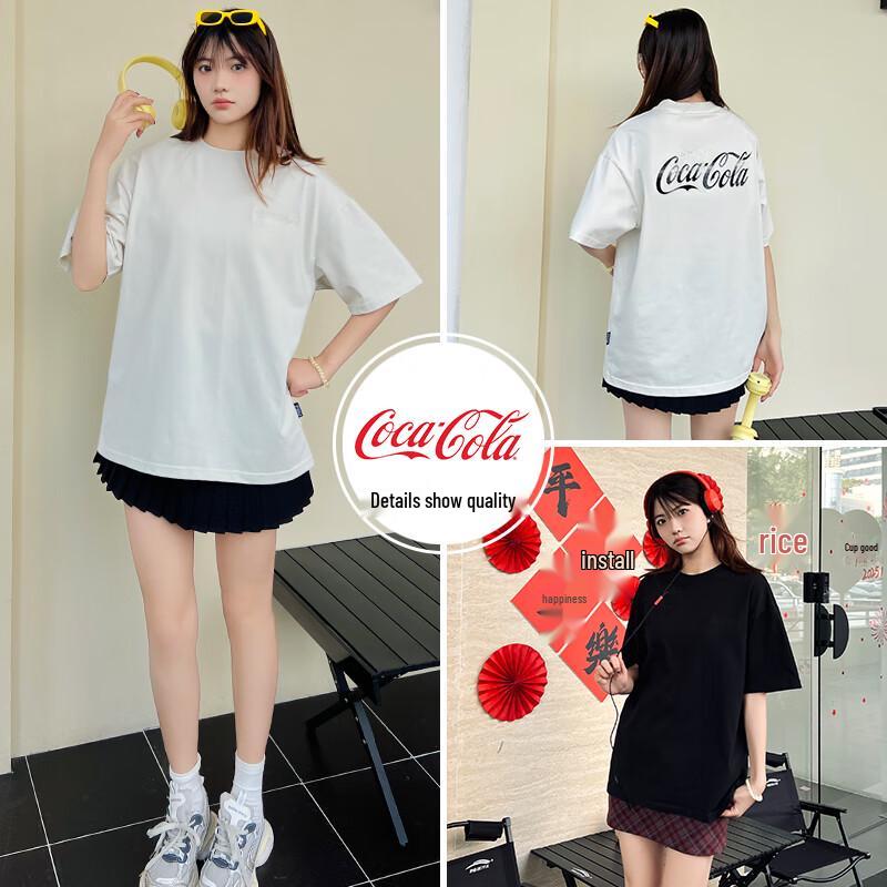 Coca-Cola Unisex T-shirt med broderad gradientpatch