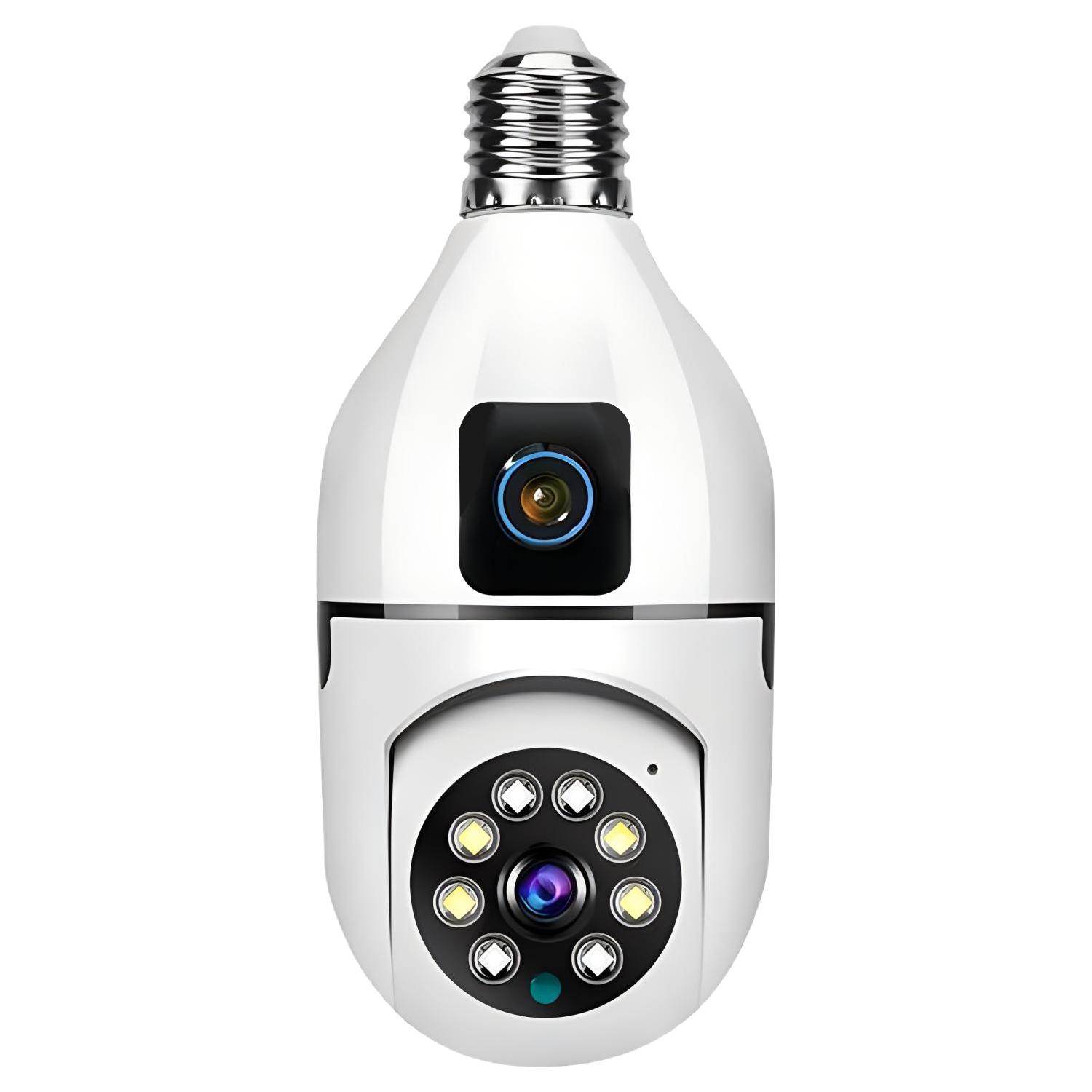 

4K 1080P IP-камера Двооб єктивна PTZ Wi-Fi камера Подвійний екран Автоматичне стеження Двосторонній аудіо Кольорове нічне бачення Камера безпеки white