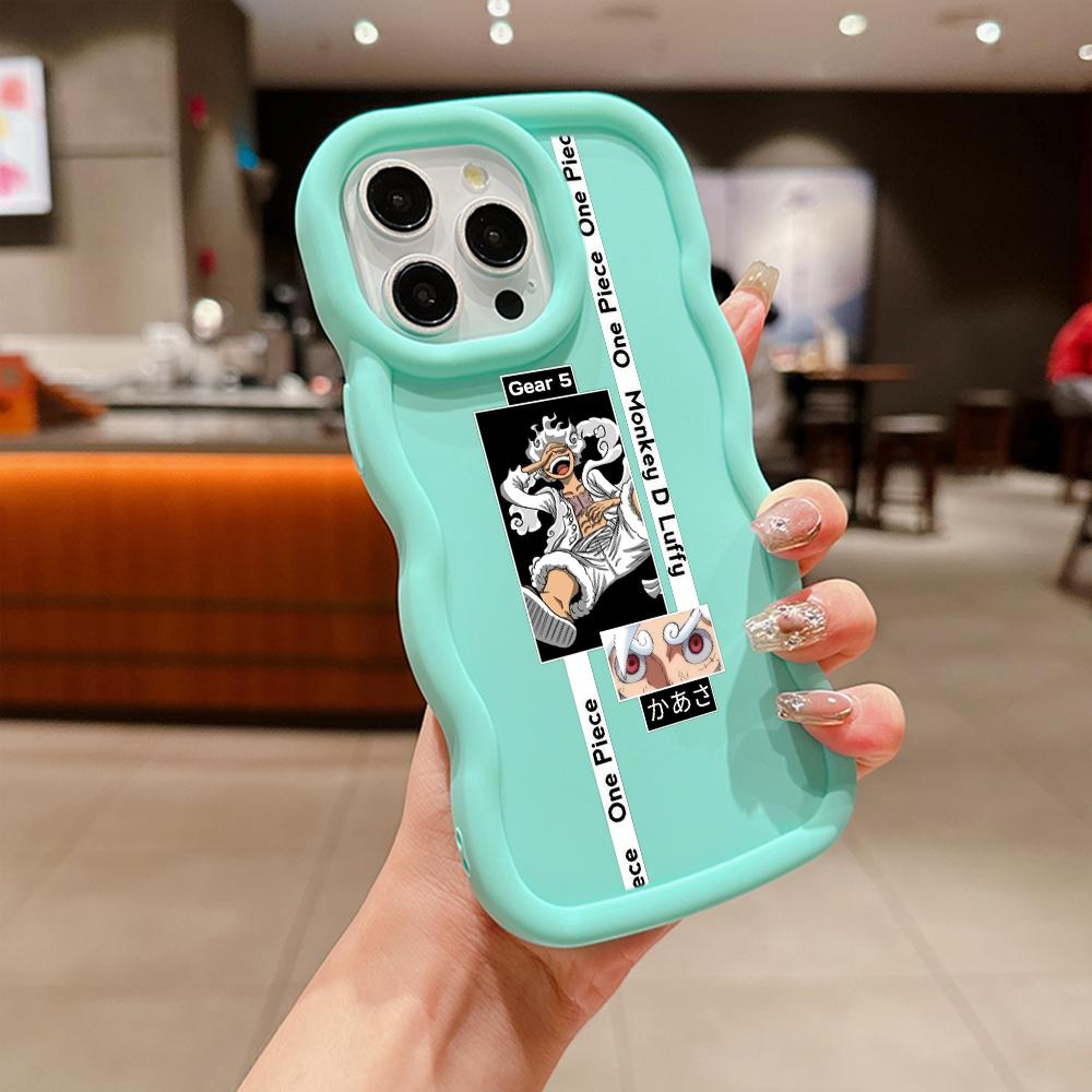 LZ28 One Piece Luffy Gear 5 Silicone Phone Cases for Samsung A15 A16 S23 FE S24 Ultra A34 A54 A14 A55 Motorola G32 E14 OnePlus Soft Cover