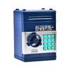 Piggy Bank with Combination Lock ATM Security Password Bank Bills Coins Savings Automatic (Navy)