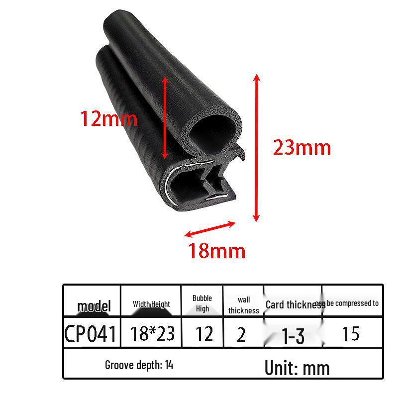 Customizable EPDM U-Shaped Rubber Sealing Strip for Electrical Cabinets and Car Doors