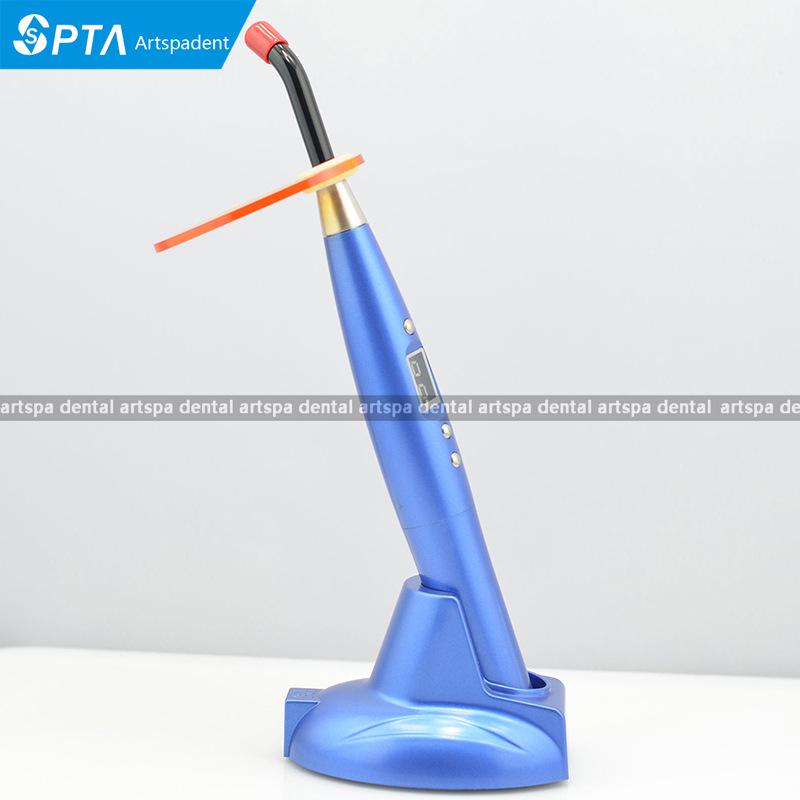 LED Dental Curing Light with Color Pen-type Fiber Optic Guide and Resin