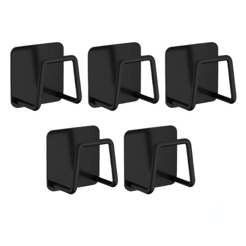1-10pcs Kitchen Stainless Steel Sink Sponges Holder Self Adhesive Drain Drying Rack Shelf Household Wall Hooks Storage Organizer