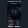 SANDA Casual Waterproof Electronic Watch LED Luminous Display Gel Strap Temperament Electronic Watch