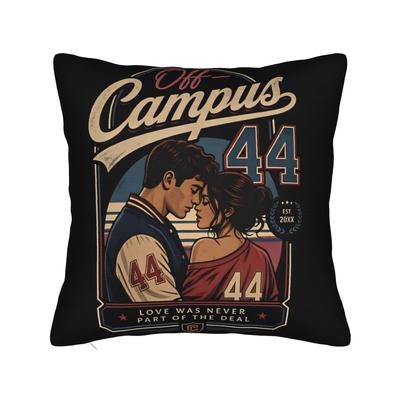 Off Campus Love Was Never Part of The Deal Pillowcases  Retro Trendy Pillow Case For Sofa Home Decoration Graphic Pillow Cover