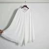 WTEMPO Trousers Skirt Chiffon Wide-leg Pants Double-layer Pendant Feeling National Style Hanfu Bottoming Horse Skirt Lining