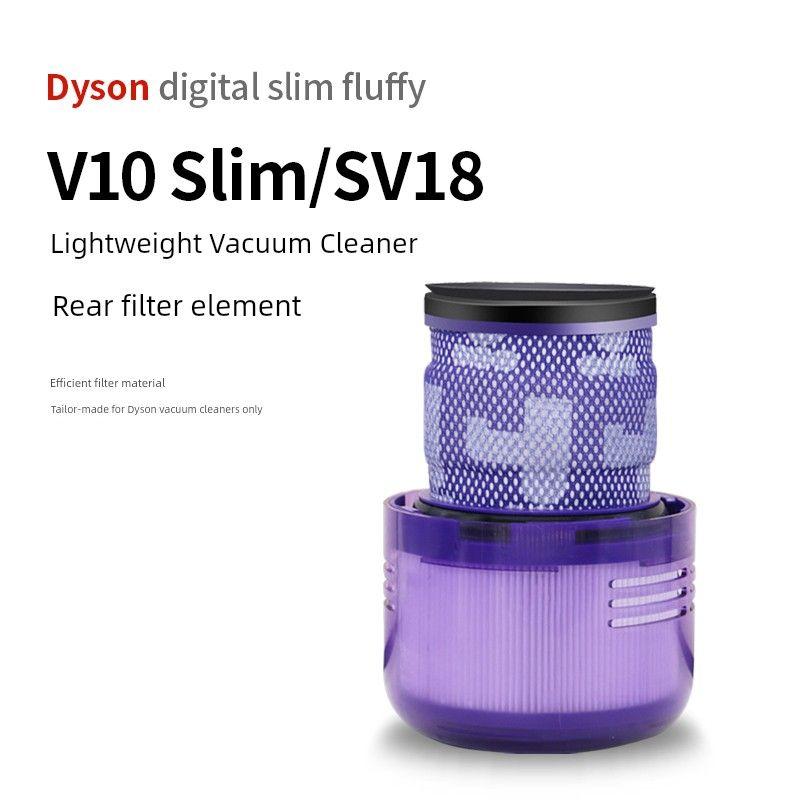 

Suitable for Dyson Vacuum Cleaner V10V12 Accessories V15/Detect Slim Suction Head Soft Velvet Roller Brush Barrel 1 Rear Filter Element [V10Slim/Sv18]