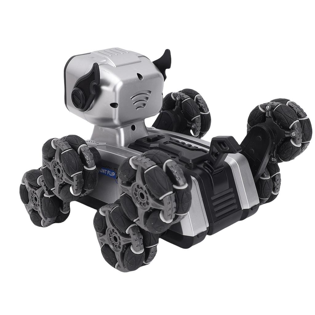 Robot Dog Toy Remote Control Car 8 Wheels Transforming Function Smart RC Stunt Robot Toy Dog for Kids