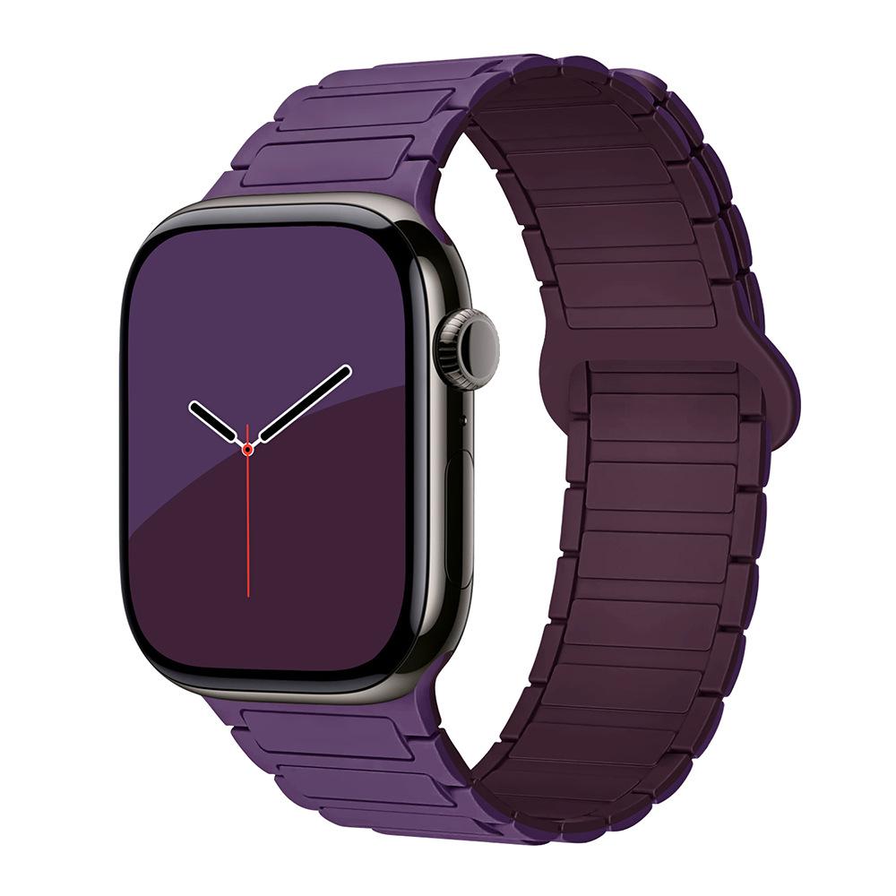 For Apple Watch Straps: 1-11 Generations / Ultra3 / SE3 Second Generation - Three-bead Silicone Magnetic Adhesive Straps