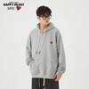 Charles Peach Heart Winter Thickened Hooded Sweatshirt