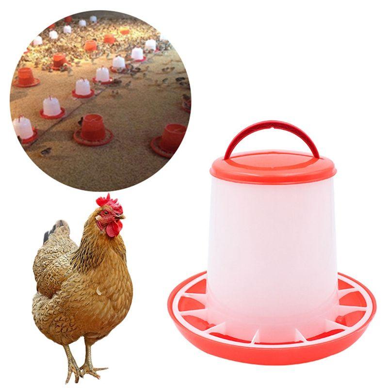 Practical-1.5Kg Automatic Chicken Feeder Bucket Rooster Hen Feeding Device Farm Animal Poultry Quail Pigeon Feeding Supplies