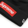 Supreme New Era Box Logo Beanie Black Red FW22