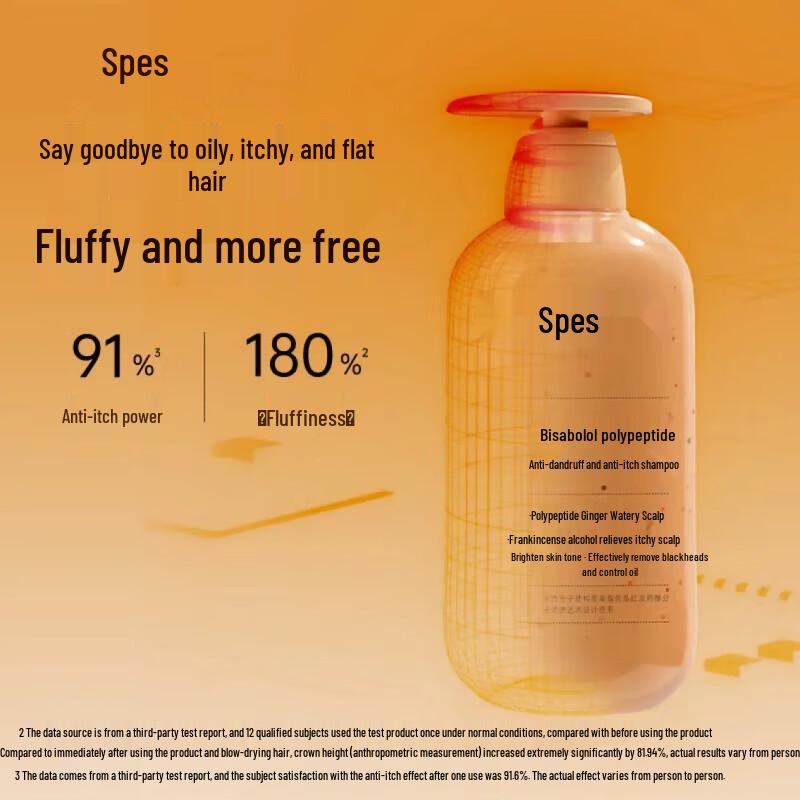 Spes Red Myrrh Polypeptide Anti-Dandruff Volumizing Shampoo (2x500ml)