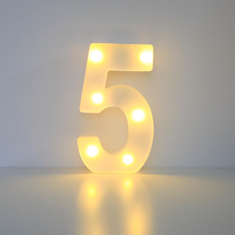 Romantic Letter & Number Lamp - Birthday Proposal Surprise Scene Decoration