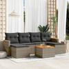 VidaXL Garden Lounge Set with Cushions 7 Pcs, Patio Sofas, Patio Furniture Set, Outdoor Furniture, Grey 3226228