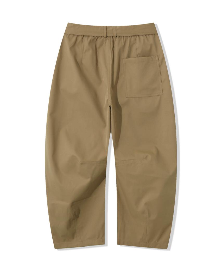 ODDBALLS CLUB Belt Curved Pants Beige
