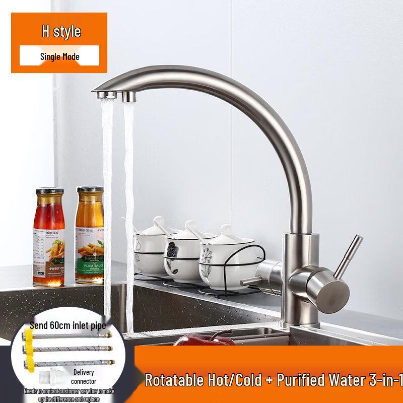 TLXT 304 Stainless Steel Kitchen Sink Faucet