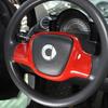 For Mercedes Benz Smart Fortwo 451 2009 2010 2011 2012 - 2015 Car Steering Wheel Frame Cover Trim Accessories ABS Carbon Fiber
