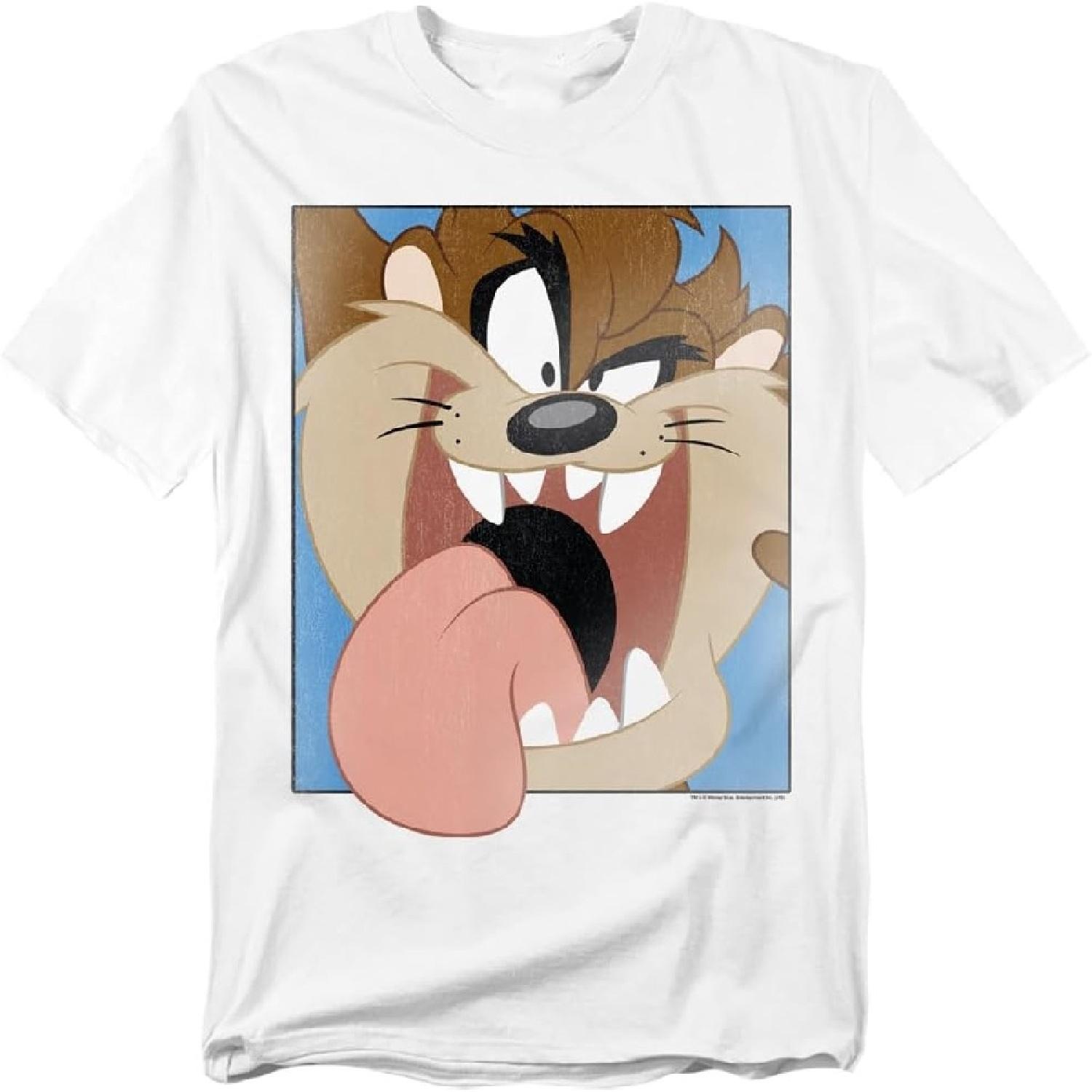 

Футболка унисекс для взрослых Looney Tunes Таз Крупным планом S