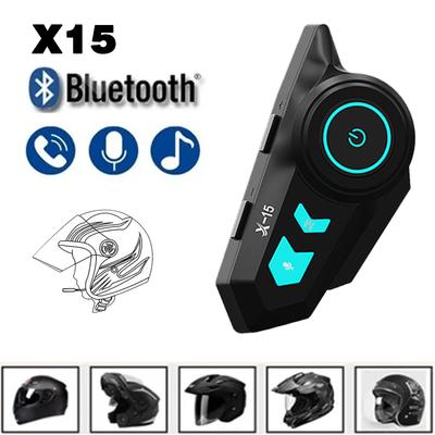 Motorcycle Helmet Headset Stereo BT 5.0 Bluetooth Wireless Helmet Headset Hands Free Call Music Motorbike Waterproof Headphone