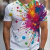 Men's T-shirt, 3D Printing, Round Neck and Short Sleeves, Casual Daily Wear