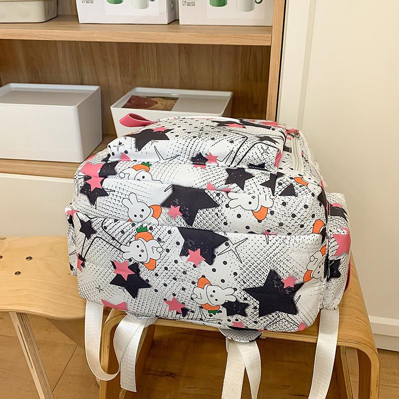 Studentský školní batoh s hvězdným potiskem Dámský batoh s velkou kapacitou