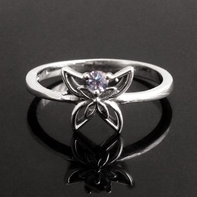 Buttery Fly Ring, Animal Jewelry, Gift For Mum, Blue Topaz Ring, 925 Sterling Silver