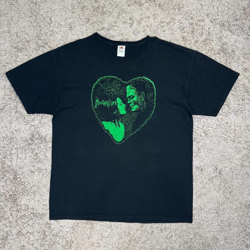 Vintage Frankenstein "We Belong Dead" Heart Graphic T-Shirt SIZE XL/ Movie tees