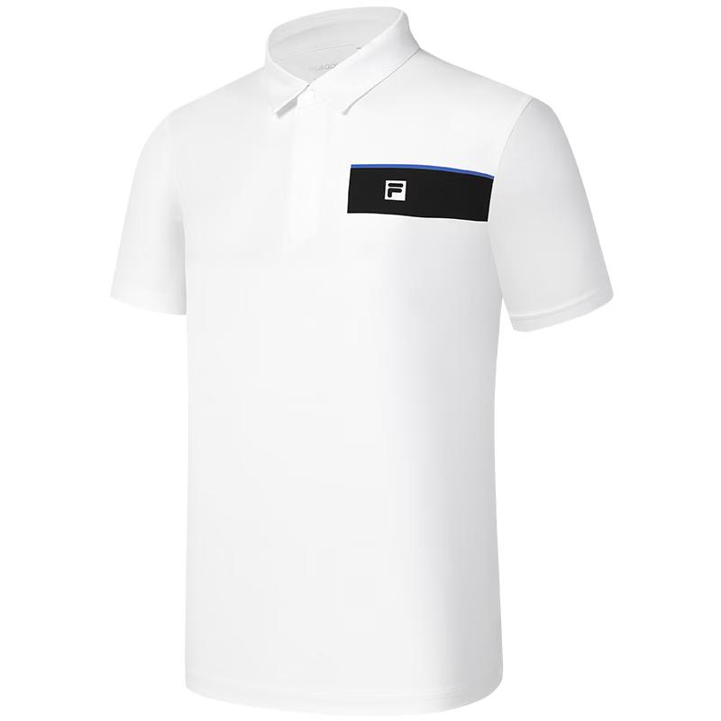 FILA Men's Knitted Short Sleeve Golf Polo Shirt