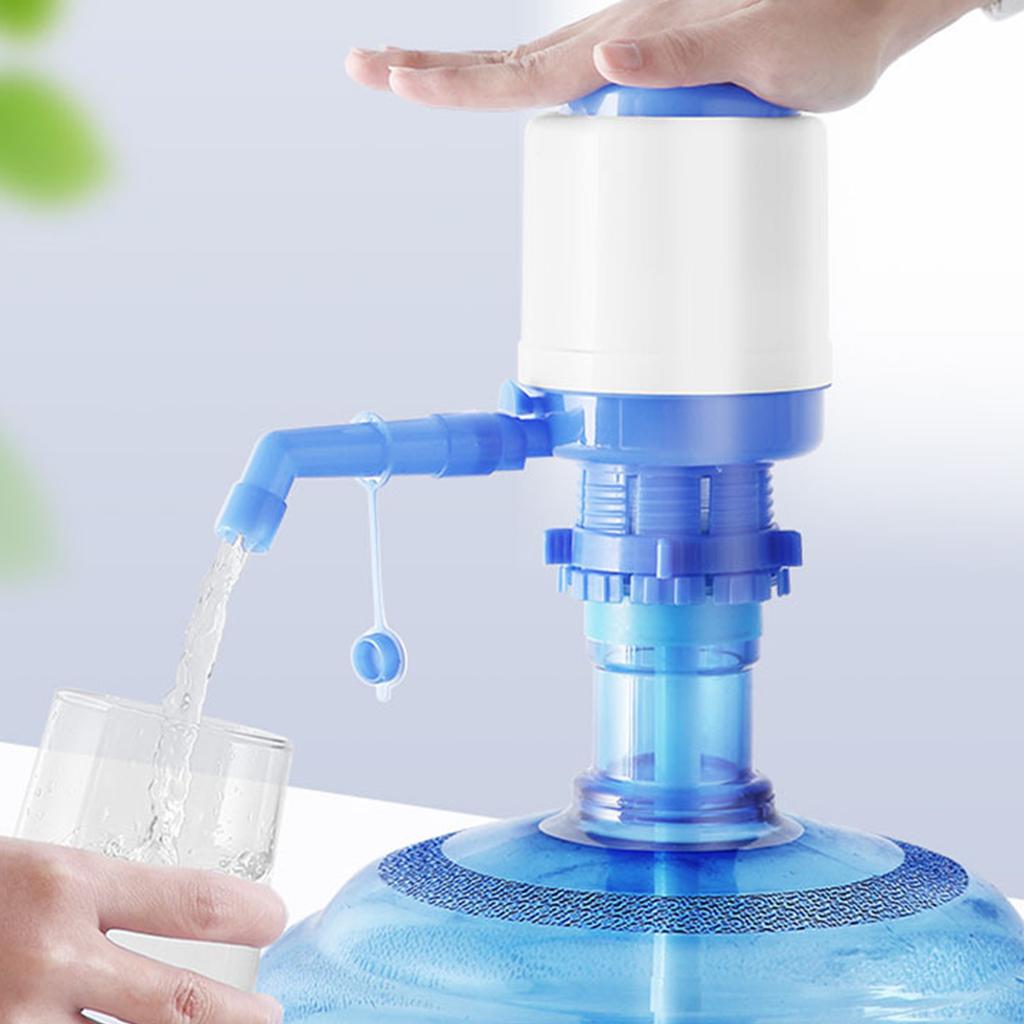 Manual Water Dispenser TPE PP Portable Hand Pressure Drinking Water Bottle Pump for Home Travel