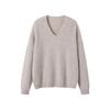 Damen Weicher Strick V-Ausschnitt Pullover - Lässig Langärmlig für Frühling, Herbst & Winter
