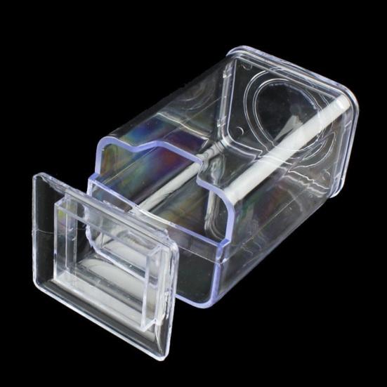Transparent Simplicity Cotton Pad Box Plastic Dressing Table Cotton Pad Dispenser for Bedroom