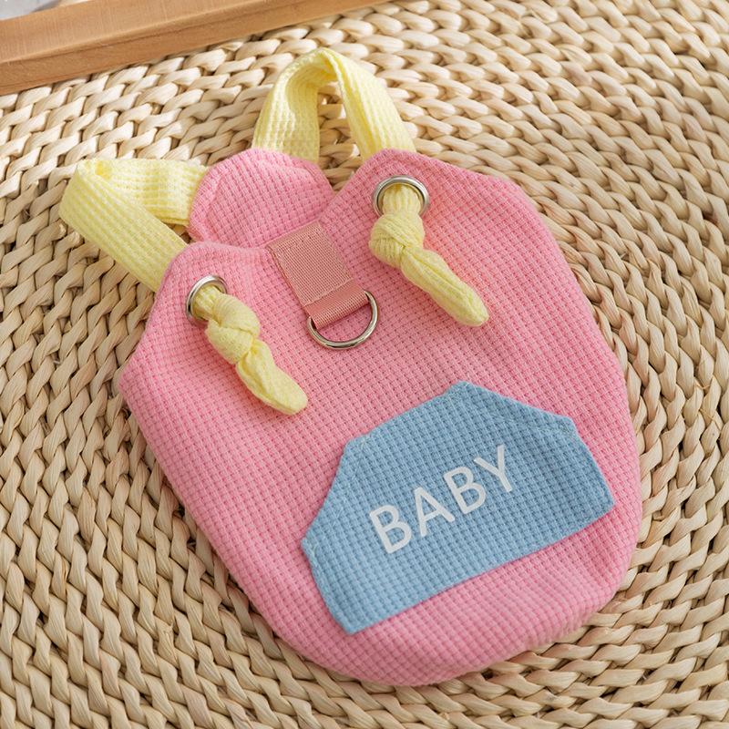 Summer Macaron Pet Can Lead Puppies, Kittens, Two-legged Suspenders, Spring and Summer Thin Breathable Two-legged Cat Clothes