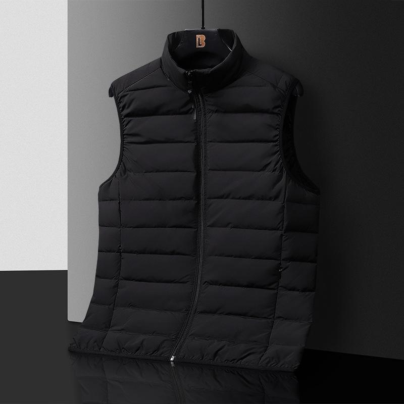 

Жилет пуховый мужской жилет терможилет мужской свободный короткий жилет с воротником-стойкой 3XL