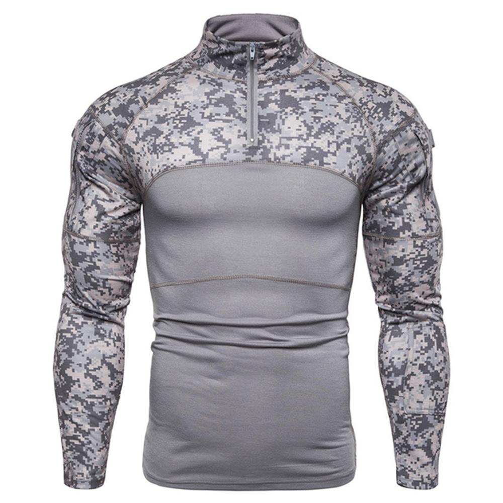 Men's Tactical Camouflage Athletic T-shirts Long Sleeve Men Tactical Military Clothing Combat Shirt Assault ArmyCostume