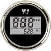 52mm Outboard Engine Tachometer Gauge with Hour 0~9990 RPM Meter For Marine Car Motor Tacho Motorcycle Digital Speedometer